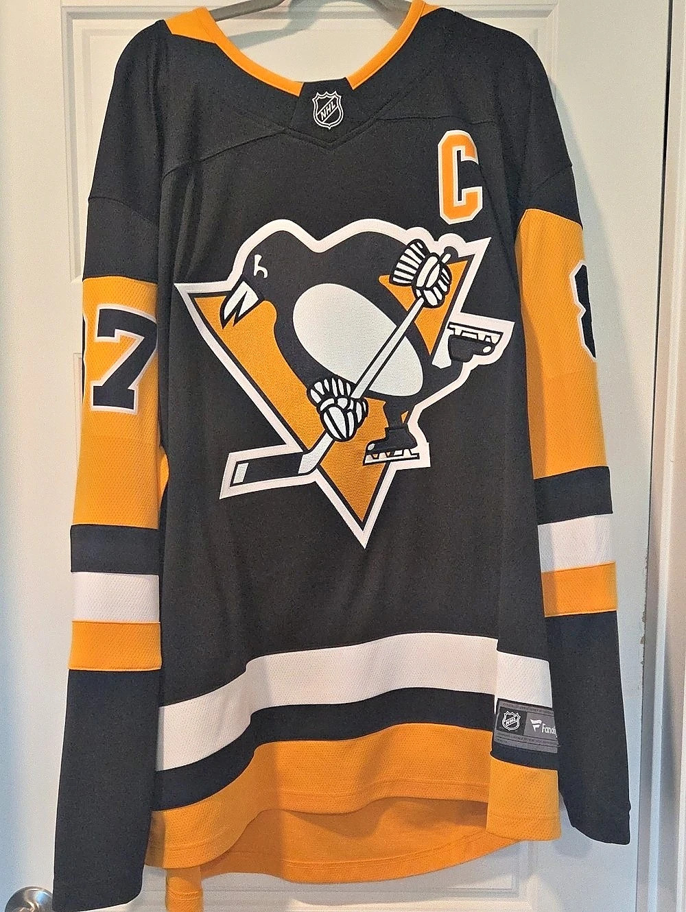 Fanatics Sidney Crosby Pittsburgh Penguins Fanatics Captain Patch Home Breakaway